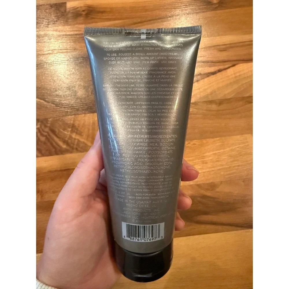 Avon Attraction For Him Hair & Body Wash 6.7 fl oz / 200 ml‎ New beauty health